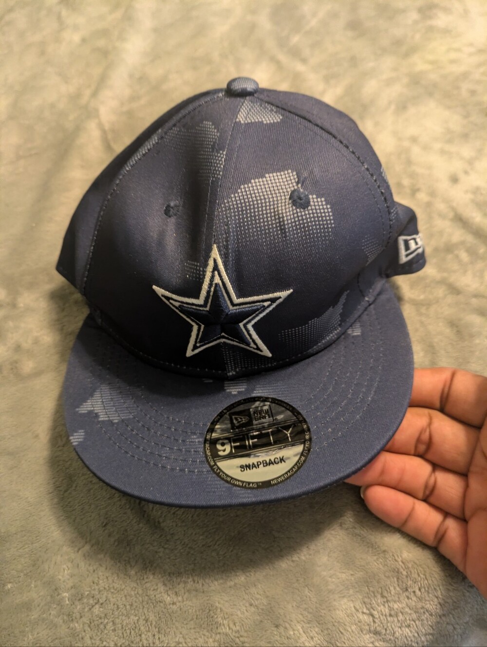 New Era 9FIFTY Dallas Cowboys Camo Snapback Hat NFL Adjustable Flat Bill Cap